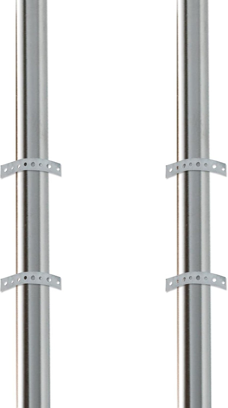 Nicerity Galvanized Metal Pipe Strap 10-Feet Bendable Pipe Hanger Thin Metal Strapping with Holes for Pipe Supports Hanging - Image 2